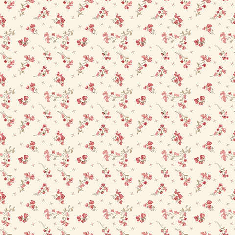 Renew by Gervais Latte Sweet Pea Yardage by Sandy Gervais for Riley Blake Designs