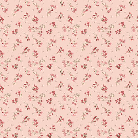 Renew by Gervais Pink Sweet Pea Yardage by Sandy Gervais for Riley Blake Designs