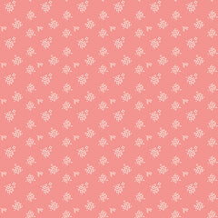 Renew by Gervais Coral Ditsy Yardage by Sandy Gervais for Riley Blake Designs