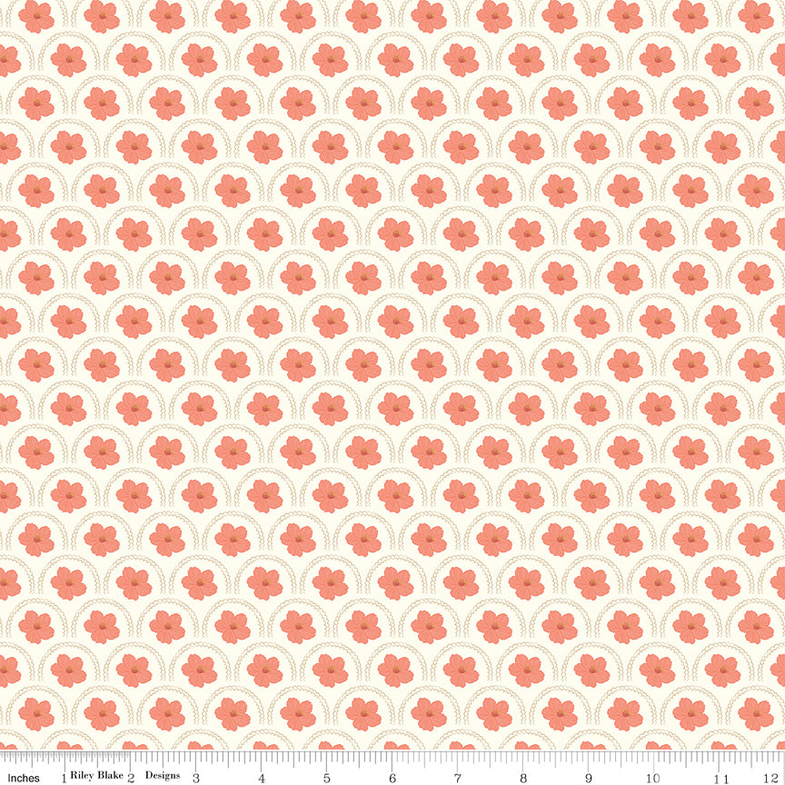 Southern Charm Cloud Peach Blossoms Yardage by RBD Designers for Riley Blake Designs