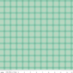 Southern Charm Mint Gingham Yardage by RBD Designers for Riley Blake Designs