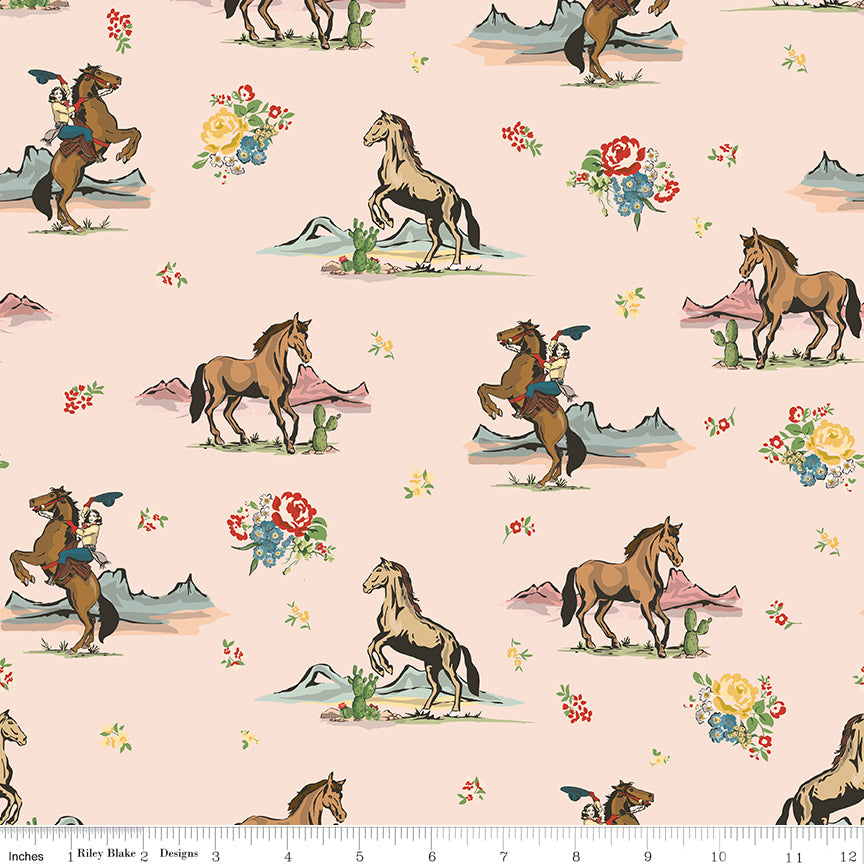 Cowgirl Blush Main Yardage by Echo Park Paper Co. for Riley Blake Designs