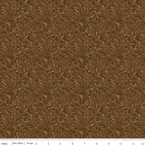 Cowgirl Brown Leather Yardage by Echo Park Paper Co. for Riley Blake Designs