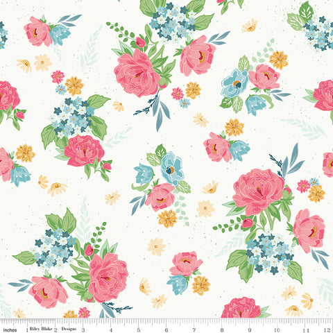 Correspondence Sand Dollar Main Yardage by Beverly McCullough for Riley Blake Designs