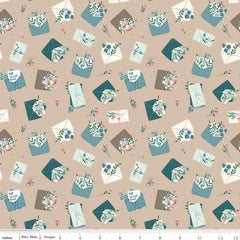 Correspondence Beach Letters Yardage by Beverly McCullough for Riley Blake Designs