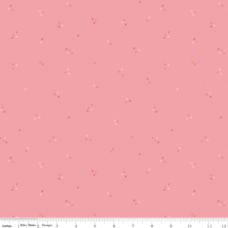 Correspondence Peony Stitching Yardage by Beverly McCullough for Riley Blake Designs