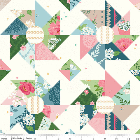 Correspondence Multi Cheater Print Yardage by Beverly McCullough for Riley Blake Designs