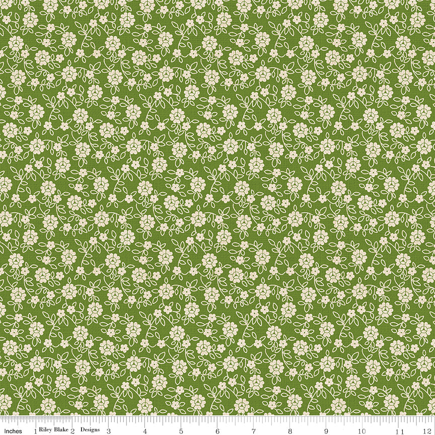 Baked With Love Olive Family Yardage by Lori Holt for Riley Blake Designs