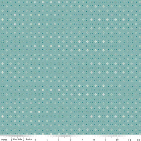 Baked With Love Wedgewood Leftovers Yardage by Lori Holt for Riley Blake Designs