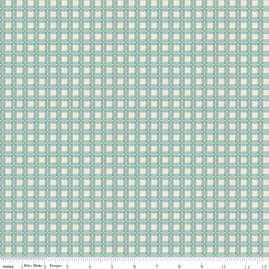 Baked With Love Wedgewood Tablecloth Yardage by Lori Holt for Riley Blake Designs