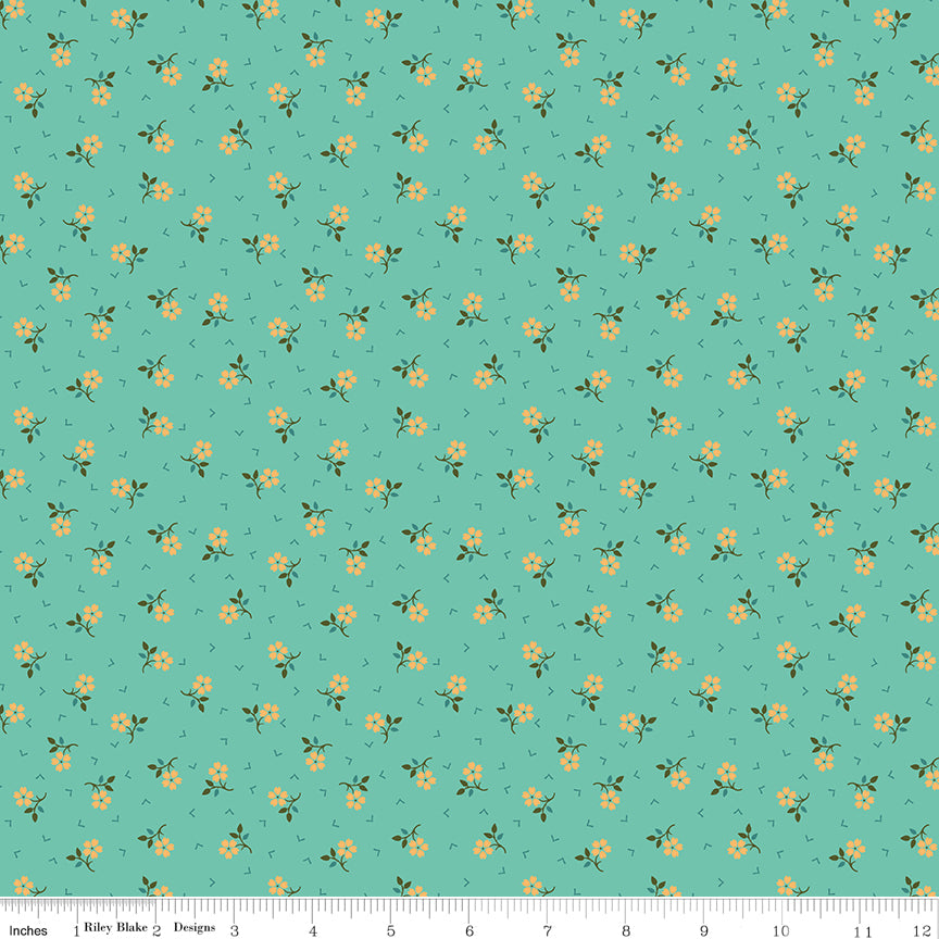 Baked With Love Sea Glass Thankful Yardage by Lori Holt for Riley Blake Designs