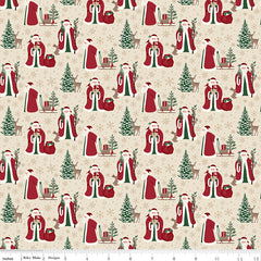 Christmas Time Linen Main Yardage by Dani Mogstad for Riley Blake Designs