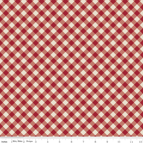 Christmas Time Linen Plaid Yardage by Dani Mogstad for Riley Blake Designs