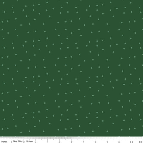 Christmas Time Forest Dots Yardage by Dani Mogstad for Riley Blake Designs