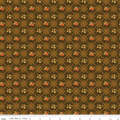 Bountiful Suede Pumpkin Plaid Yardage by Sandy Gervais for Riley Blake Designs
