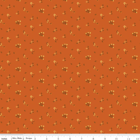 Bountiful Autumn Flower Toss Yardage by Sandy Gervais for Riley Blake Designs