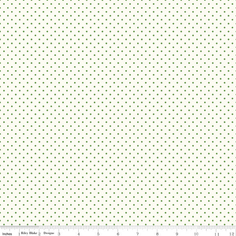 Le Creme Clover Swiss Dot Yardage by Riley Blake Designs