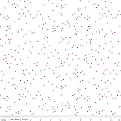 Blossom Uncle Sam on White Yardage by Christopher Thompson for Riley Blake Designs