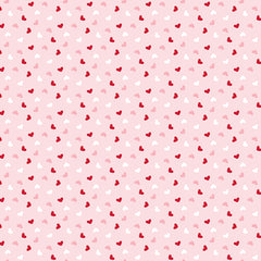 Seasonal Basics Pink Heart Toss Yardage by Christopher Thompson for Riley Blake Designs