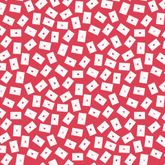 Seasonal Basics Red Love Notes Yardage by Christopher Thompson for Riley Blake Designs