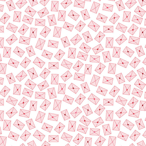 Seasonal Basics White Love Notes Yardage by Christopher Thompson for Riley Blake Designs