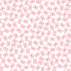 Seasonal Basics White Love Notes Yardage by Christopher Thompson for Riley Blake Designs