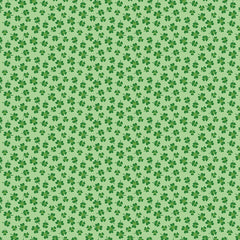 Seasonal Basics Light Green Shamrocks Yardage by Christopher Thompson for Riley Blake Designs