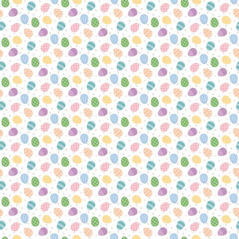 Seasonal Basics White Egg Toss Yardage by Christopher Thompson for Riley Blake Designs
