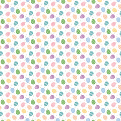 Seasonal Basics White Egg Toss Yardage by Christopher Thompson for Riley Blake Designs