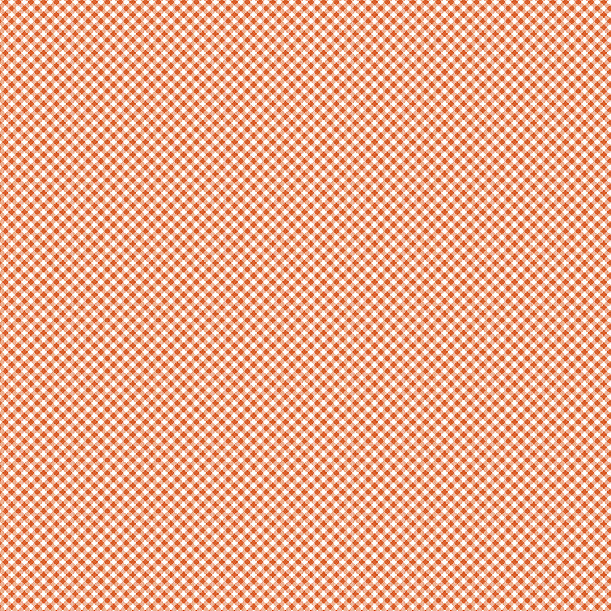Seasonal Basics Orange Gingham Yardage by Christopher Thompson for Riley Blake Designs