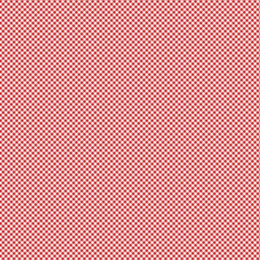 Seasonal Basics Red Gingham Yardage by Christopher Thompson for Riley Blake Designs