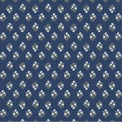 My Darling Deer Night Meadow Yardage by Michal Marko for Poppie Cotton Fabrics