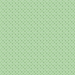 Flower Market Green Flower Freckles Yardage by Elea Lutz for Poppie Cotton Fabrics