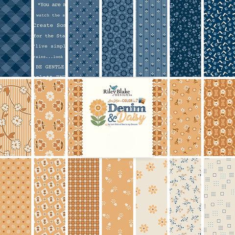 PREORDER Denim & Daisy 5" Stacker by Lori Holt for Riley Blake Designs