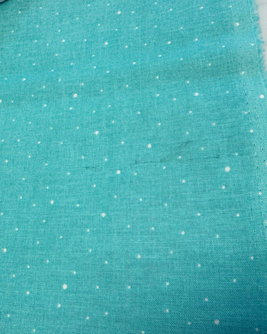 FLAWED FAT QUARTER Dapple Dot Aqua Yardage by the RBD Designers for Riley Blake Designs