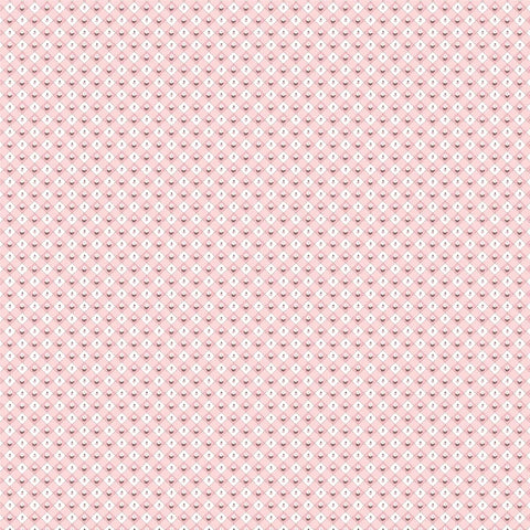Homegrown Preserves Pink Checkered Apron Yardage by Sheri McCulley for Poppie Cotton Fabrics
