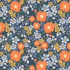 Happy Camper Retro Blooms Yardage by Maureen Cracknell for Art Gallery Fabrics