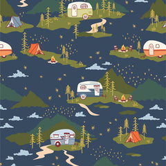 Happy Camper Campfire Stories Yardage by Maureen Cracknell for Art Gallery Fabrics