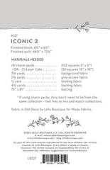 Iconic 2 Quilt Pattern by Lella Boutique
