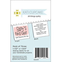 Woven Labels Pink Baby's Quilt by Kati Cupcake