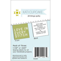 Woven Labels Love Every Stitch by Kati Cupcake