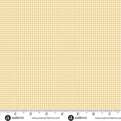 Little Ones Yellow Gingham Yardage by Makower UK for Andover Fabrics