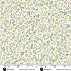 Little Ones Cream Foliage Yardage by Makower UK for Andover Fabrics