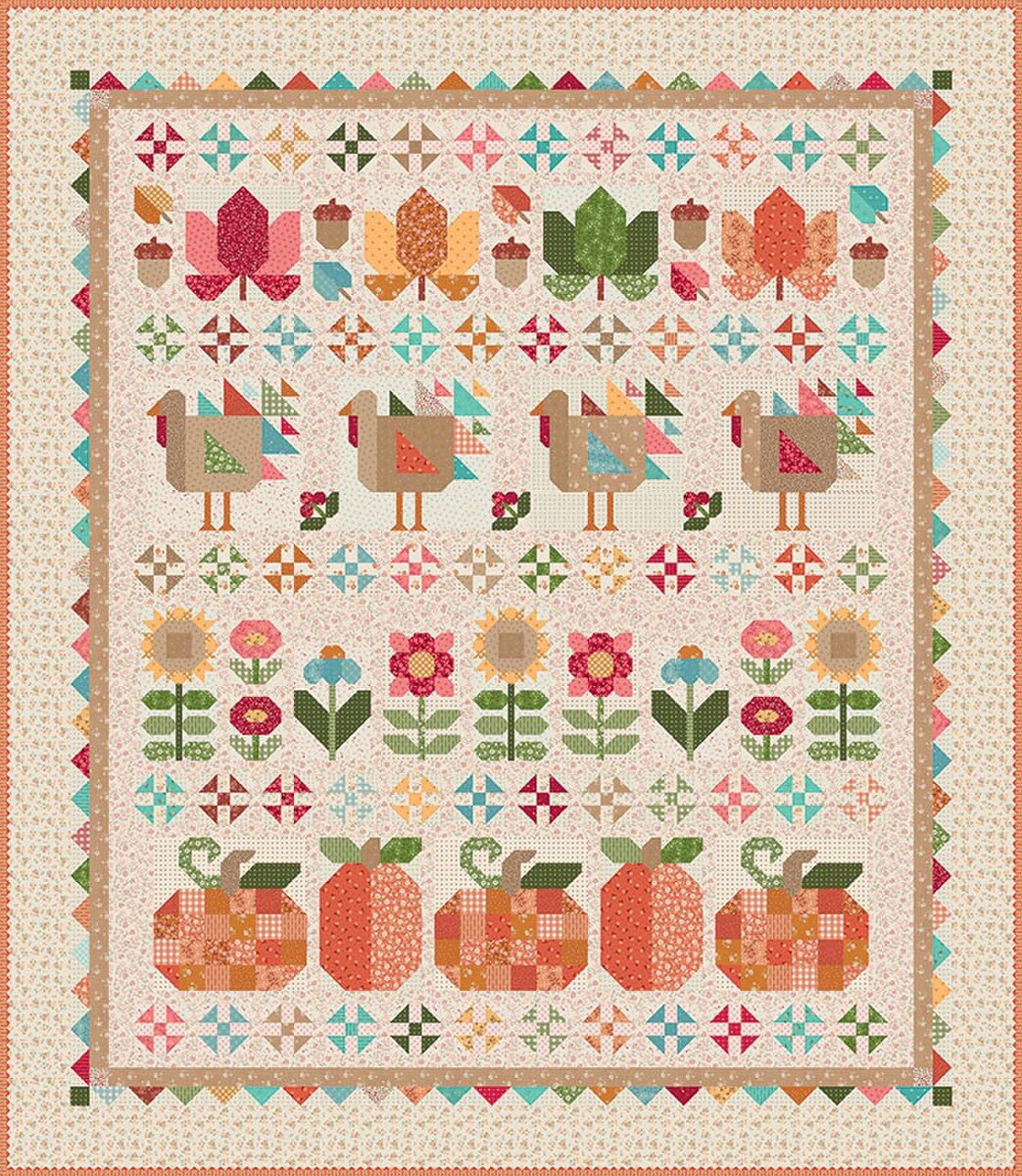 Thanksgiving Row Quilt Pattern by Lori Holt of Bee in my Bonnet for It's Sew Emma
