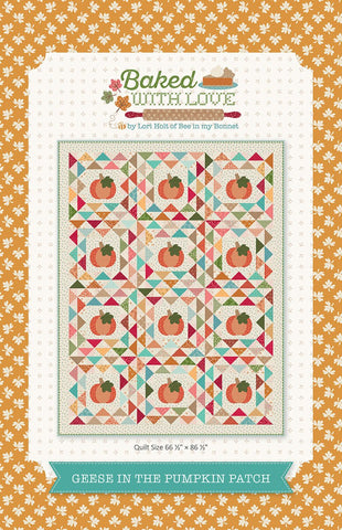 Geese in the Pumpkin Patch Quilt Pattern and Sew Simple Shapes by Lori Holt of Bee in my Bonnet