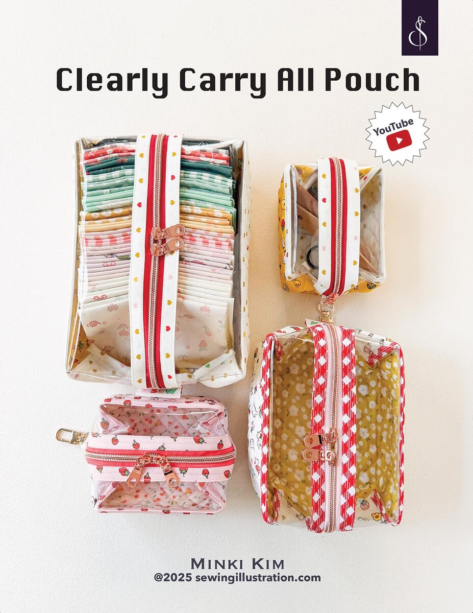Clearly Carry All Pouch Pattern by Minki Kim