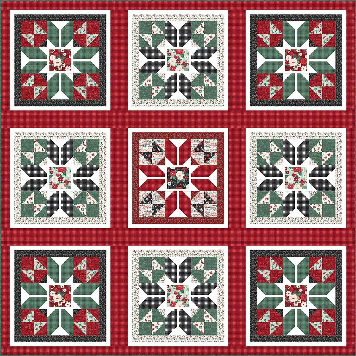 Holiday Wishes Quilt Pattern by The Whimsical Workshop