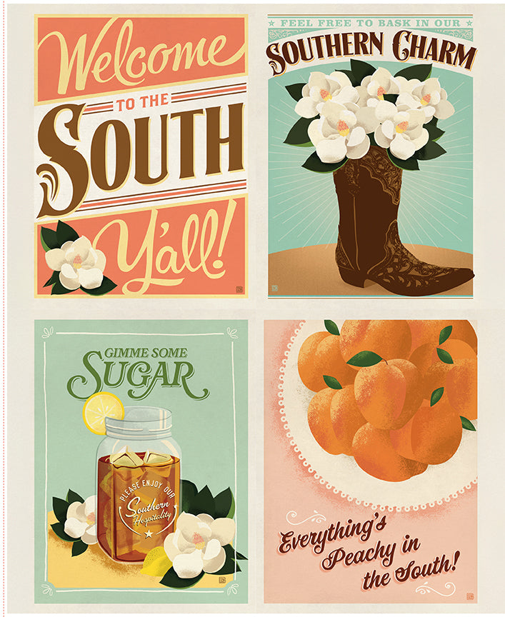 Southern Charm Panel by RBD Designers for Riley Blake Designs