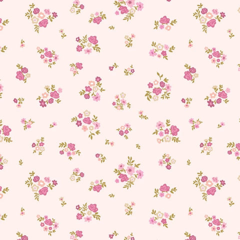 Primrose & Parsley Blush Briar Rose Yardage by Michal Marko for Poppie Cotton Fabrics