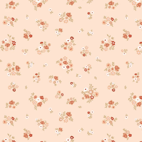 Primrose & Parsley Beige Briar Rose Yardage by Michal Marko for Poppie Cotton Fabrics